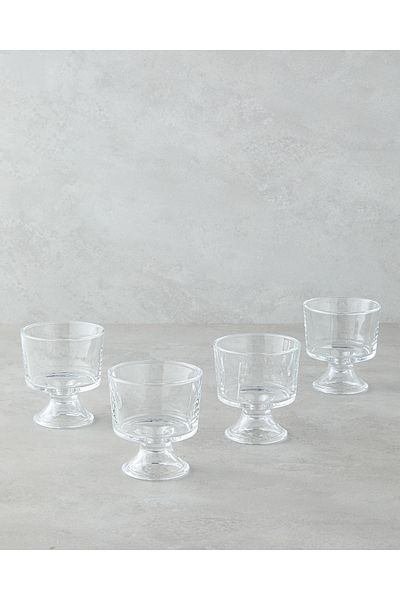 English Home Clear Mae Glass 4-Pack Cup - 270 ml