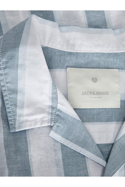 Jack & Jones Cămașă cu mânecă scurtă pentru bărbați, cu dungi minimaliste Jack&Jones - Casual de vară