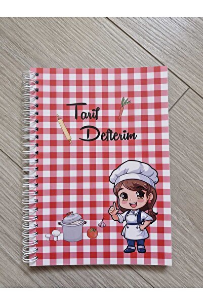 ETİKETİM TARİF DEFTERİ KIRMIZI PÖTİKARELİ 50 YAPRAK