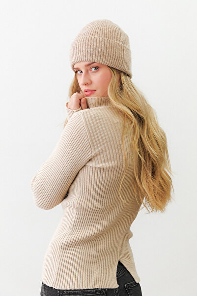 urban focus Half Fisherman Sweater with Slit Detail