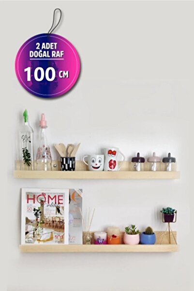XYZ TİCARET Çerçeve Duvar Rafı 100 Cm 2 Li Takım