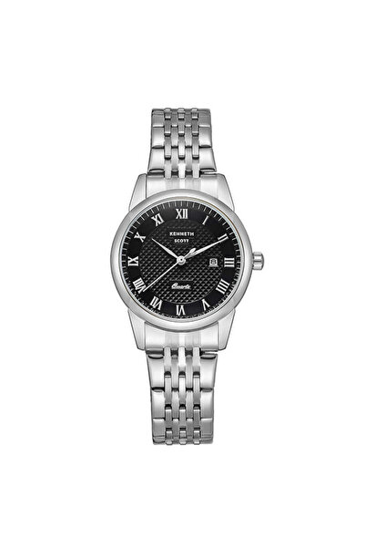 Kenneth Scott ساعة كينيث سكوت النسائية التناظرية بمينا أسود - K23530-SBSB