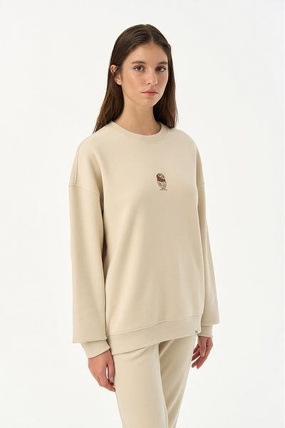 WWF Market Φούτερ Goblin Owl Supersoft - Περγαμηνή Μπεζ