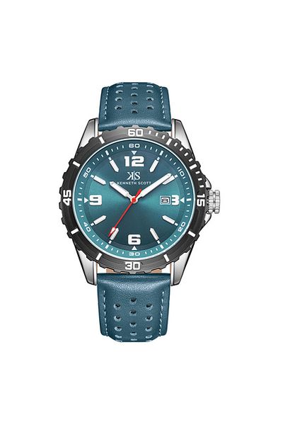 Kenneth Scott Men's Analog Green Dial Watch - K24022-QLGG