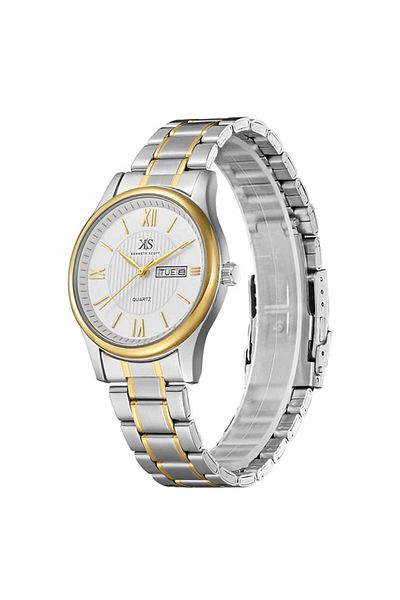 Kenneth Scott Men's Analog White Dial Watch - K23029-TBTW