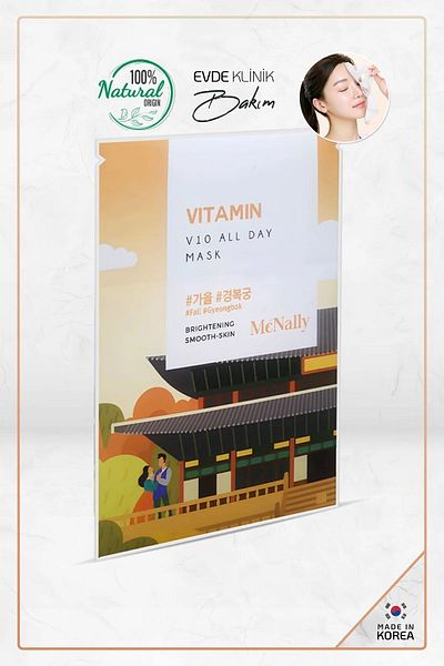 McNally Vitamin C Non-Disposable Korean Face Mask - All Day Mask