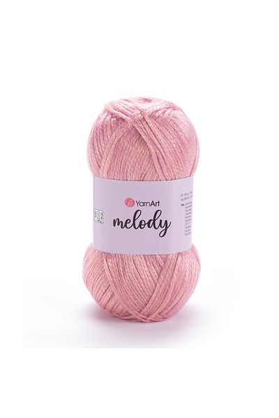 Yarnart Melody - Γυαλιστερό Χειροποίητο Πλεκτό Νήμα Ροζ-897