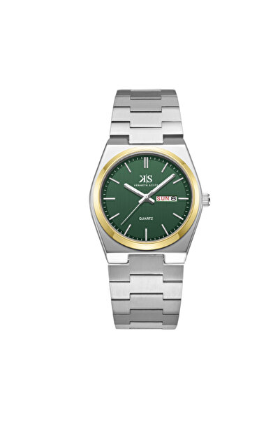 Kenneth Scott Men's Analog Green Dial Watch - K24011-TBSH