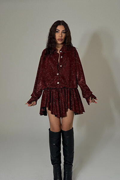 Gülşah Evecen Ασημένιο πουκάμισο ειδικής σχεδίασης