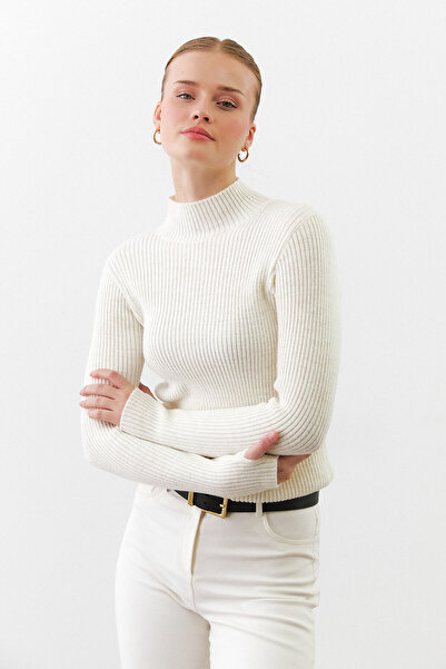 urban focus Half Fisherman Sweater with Slit Detail