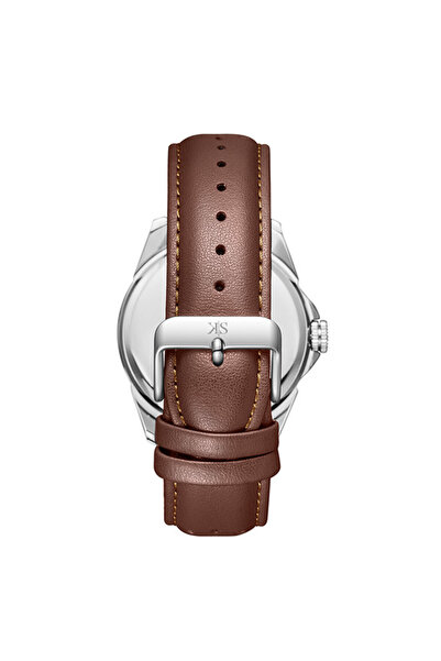 Kenneth Scott Men's Analog White Dial Watch - K24022-SLDW