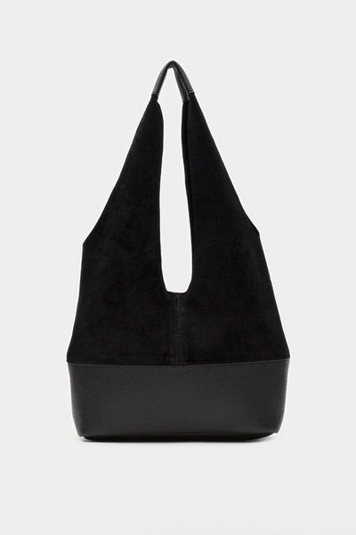 LEONAS Premium Double Handle Puppy Pouch Casual Women's Hand and Shoulder Bag Jake Black