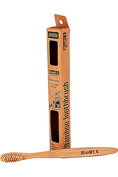BioRLX Bambu Saplı Diş Fırçası Orta Sertlikte Kıl Fırça 1 Adet