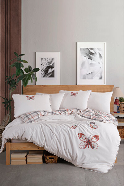 Unica Papillion Duvet Cover Set Tile - 6 Pieces