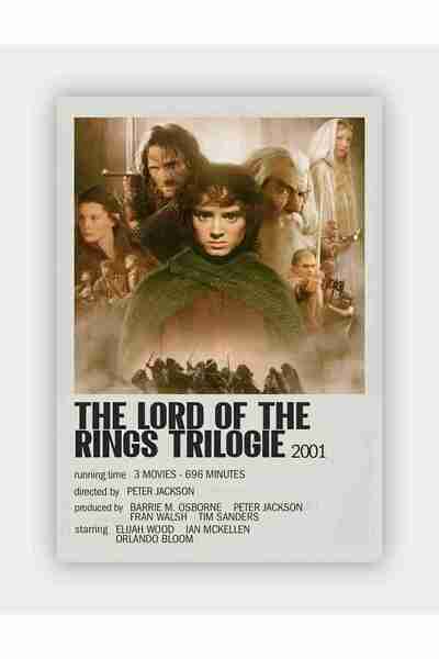 fırsatlar diyarı The Lord Of The Rings Trilogie Film Kağıt Poster - Çerçevesiz