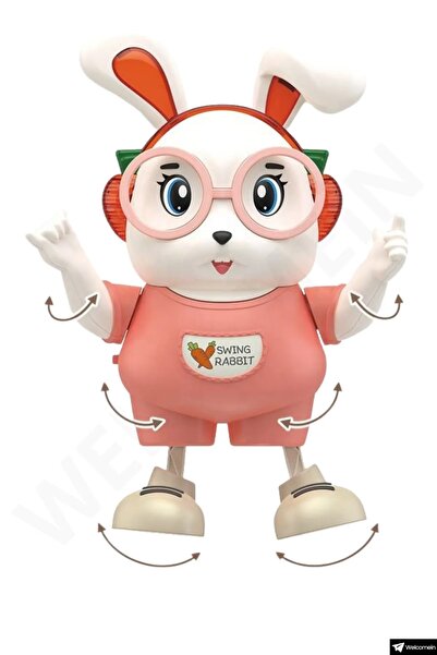 Shem Oyuncak Sesli Işıklı Pilli 25 cm Dansçı Robot - Dans Eden Dansçı Sevimli...