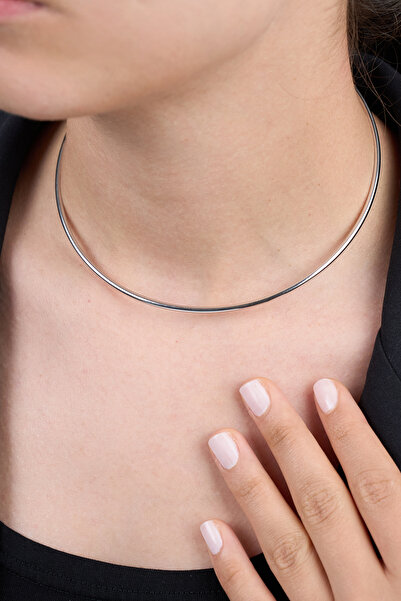 Elika Silver Kadın Ajda Kolye - Choker Kolye