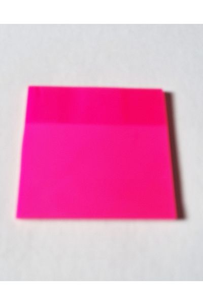 Modellino Bright Color Transparent Adhesive Square Postit - 50 Sheets Dmnc 75X75Mm - Pink 1 Piece