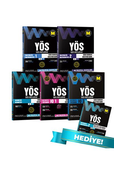 Metropol Yayınları YÖS SET-3 (TÜM DERSLER KONU ANLATIMLI KİTAP SETİ - 2)