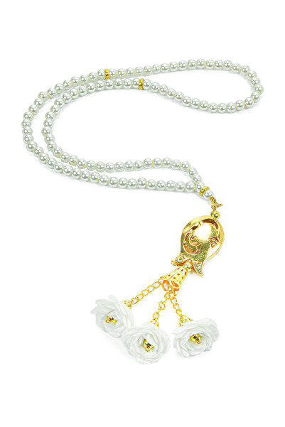 ihvan online 99 de bucăți de mărgele de rugăciune de perle de lalele albe cu ...