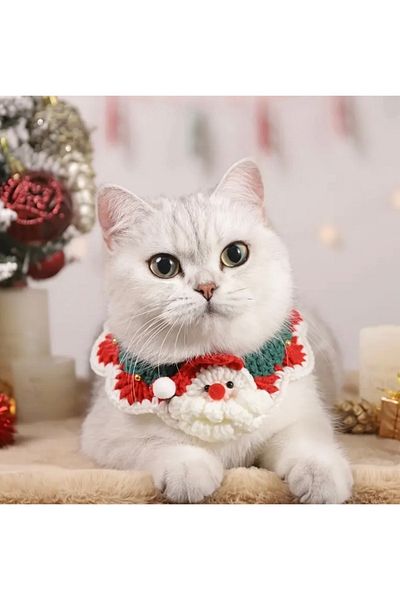 Animalovers Cat Collars Decorated with Santa Claus Decor