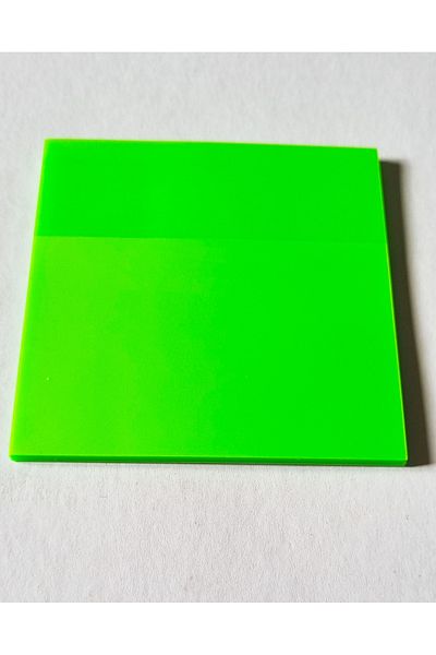 Modellino Green Neon Bright Color Transparent Postit - 50 Sheets, 75X75Mm, 1 Piece