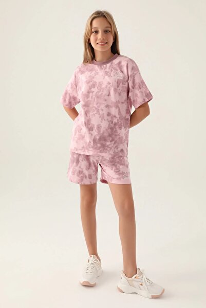 Kappa Cotton Bi̇Si̇Klet Collar Short Sleeve Girl's T-Shi̇Rt