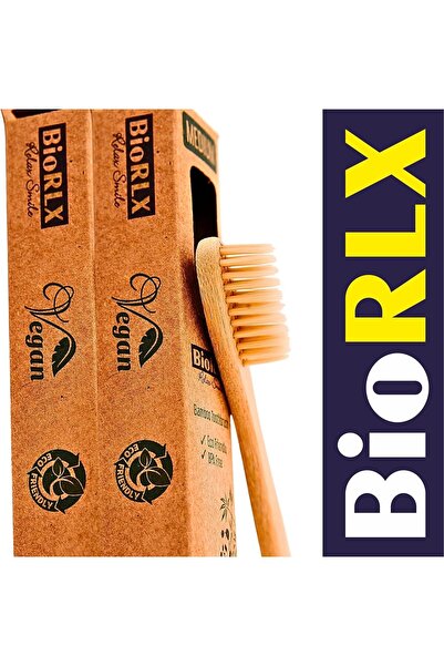 BioRLX Bambu Saplı Diş Fırçası Orta Sertlikte Kıl Fırça 1 Adet