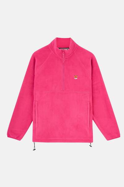 WWF Market Kızıl Tilki Half-Zip Polar - Fuşya