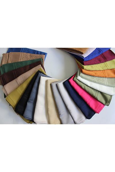QUM İPEK Ιταλικό Σάλι Jacquard V με σχέδιο - Sand Beige