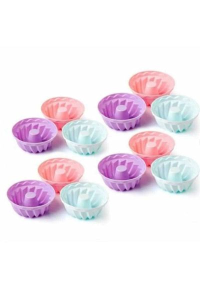 Vi Caro Silicone Small Size 12 Pack Cake Muffin Jelly Mold