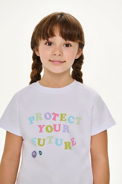 WWF Market Tricou pentru copii Premium Protejează-ți viitorul - alb