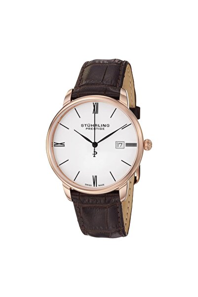 Stührling Erkek Kahverengi 40 mm İsviçre Üretimi Kol Saati 307l.334k2