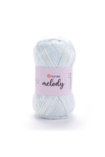 Yarnart Melody - Γυαλιστερό Χειροποίητο Πλεκτό Σχοινί Ice Blue-894