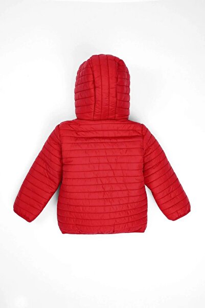 zepkids Hooded Long Sleeve Burgundy Color Coat