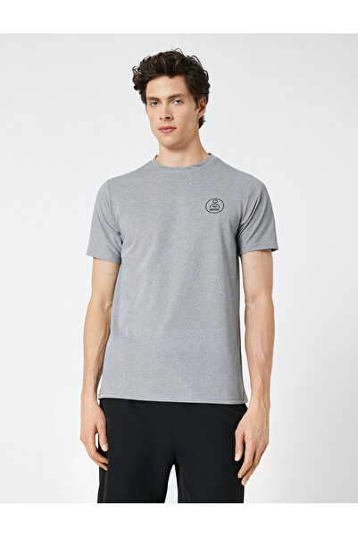 Koton Слоган з принтом Tisort Crew Neck з коротким рукавом Slim Fit