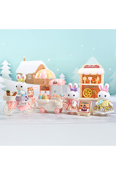Bay Dreamy Bay Dreamy Mini Tavşan Bisiklet Yemek Standı Seti