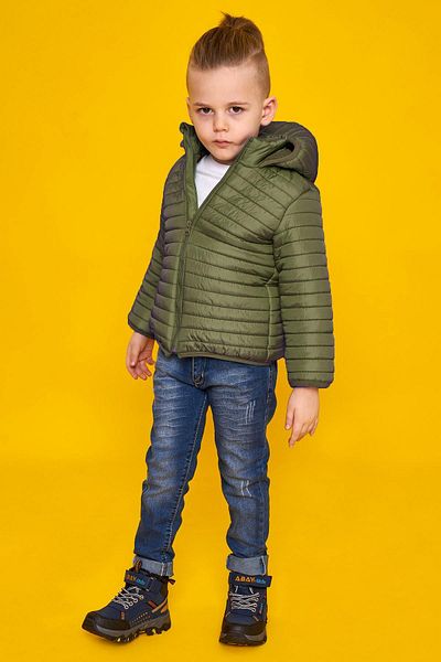 zepkids Khaki Color Hooded Long Sleeve Coat