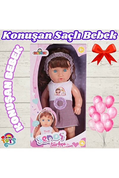 Doğan Oyuncak Dünyası Senoş Saçlı Bebek - Türkçe Konuşan Senoş Et Bebek - Kon...