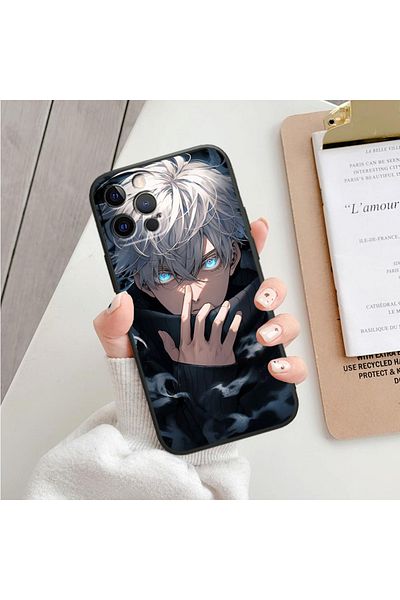 Choice Jujutsu Kaisen Satoru Gojo Apple iPhone 15 14 13 12 11 X XS XR 8 7 6 6S Pro Plus Max Mini Black S...