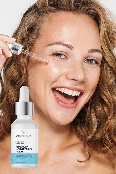 Viaderma Intensive Moisturizing Revitalizing Hyaluronic Acid Propolis Serum 30 ml
