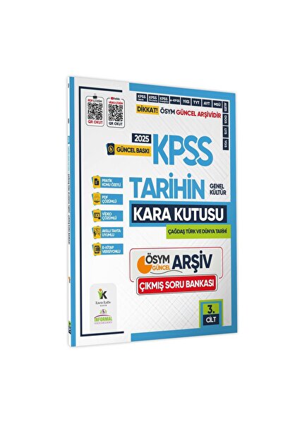 Karakutu Yayınları 2025 Kpss Tarihin Kara Kutusu 3.cilt Ösym Çıkmış Soru Havu...