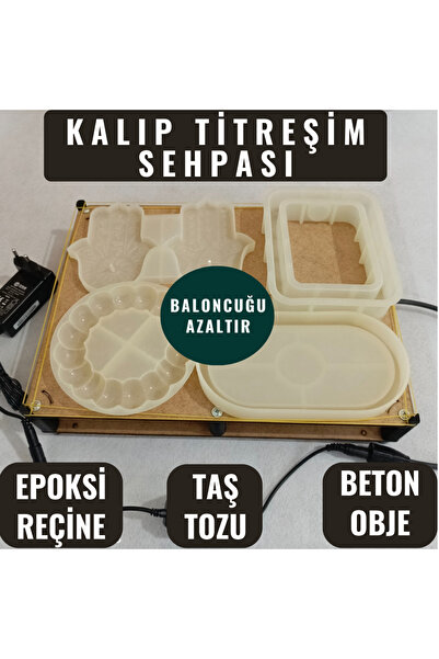 İLGİNÇ ÜRÜNLER MARKETİ Big Eco Kalıp Titreşim Sehpası Masası Epoksi Reçine Ta...