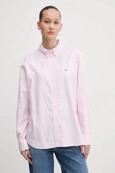 Tommy Hilfiger Women's Pink Regular Fit Shirt