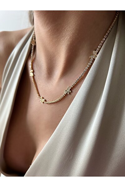 İNN JEWELLERY Çelik Kolye Kararmaz Antialerjik Su Yolu Kelebek Figürlü (2 Yıl...