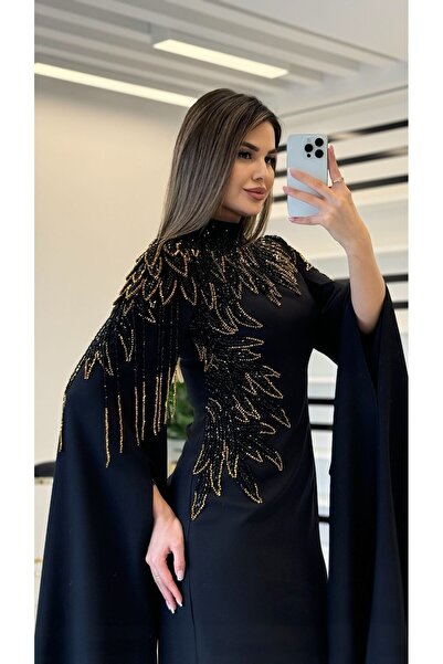 White Corner 2958 ÖZEL TASARIM ELBİSE EL İŞÇİLİĞİ