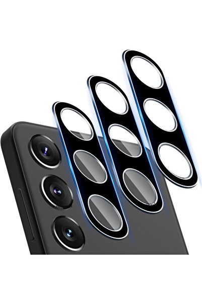 m.tk moveteck Samsung Galaxy S24 Fe Uyumlu Kamera Koruma Lens Koruyucu Temper...