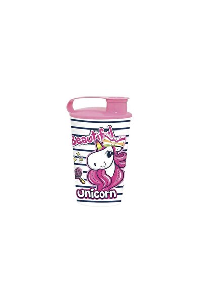 Herevin 340 Cc Desenli Kapaklı Bardak-unicorn
