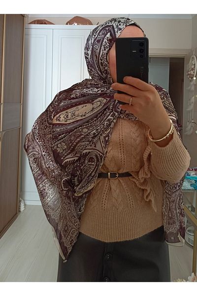 MODA Etro Brand Imported Ethnic Pattern Voile Silk Shawl