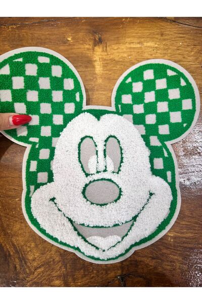 Gönülden Tasarım Μίκυ Μάους Αρμάντα - Υφαντό Καρό Απλικέ Παντς 23x16 εκ.